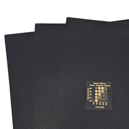 Black Gold faux leatherette sold by Local Laser Supply Canada
