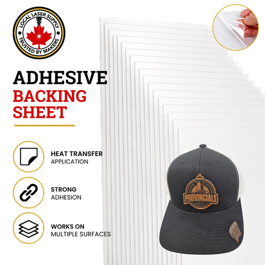 Add Heat Transfer Adhesive to Faux Leatherette