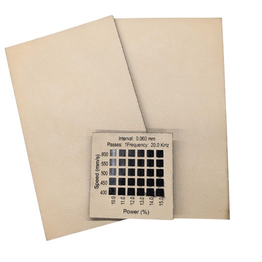 Beige faux leatherette Local Laser supply Canada