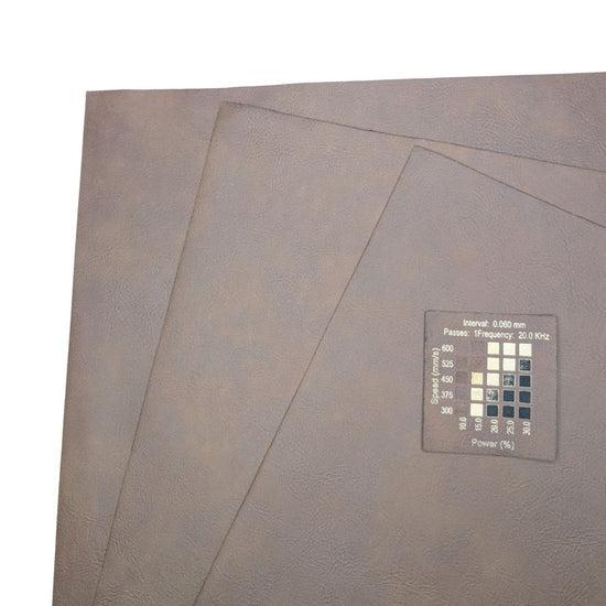 Brown Gold faux leatherette Local Laser Supply Canada