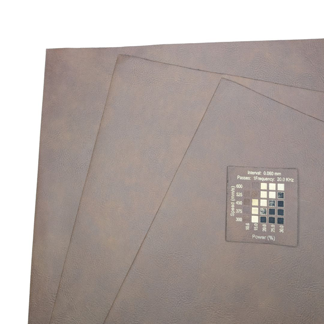Brown Gold faux leatherette Local Laser Supply Canada