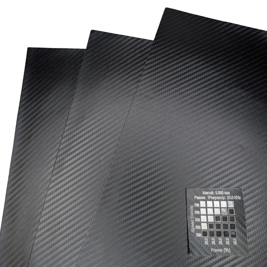 Carbon fiber Black and silver faux leatherette