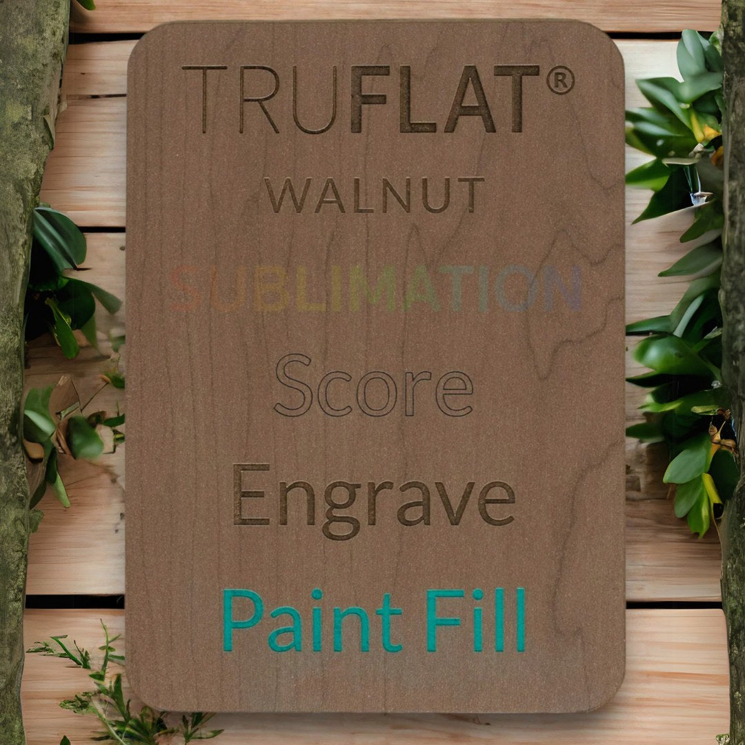 TruFlat® Walnut Laser Plywood  | Ships from Western Canada