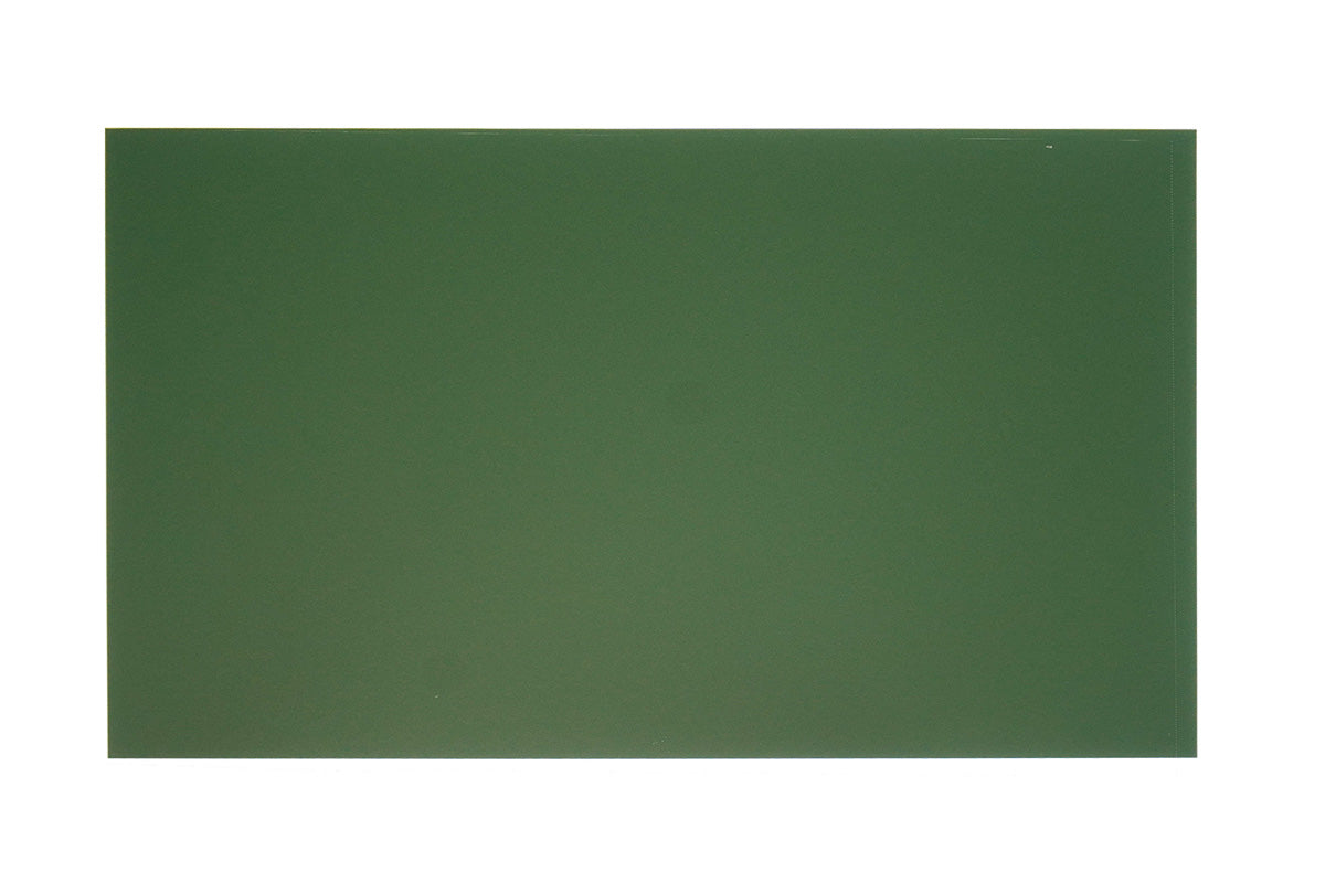 back of emerald green prism sheet-matte dark green