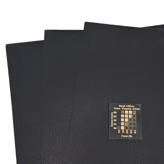 Black Gold faux leatherette sold by Local Laser Supply Canada