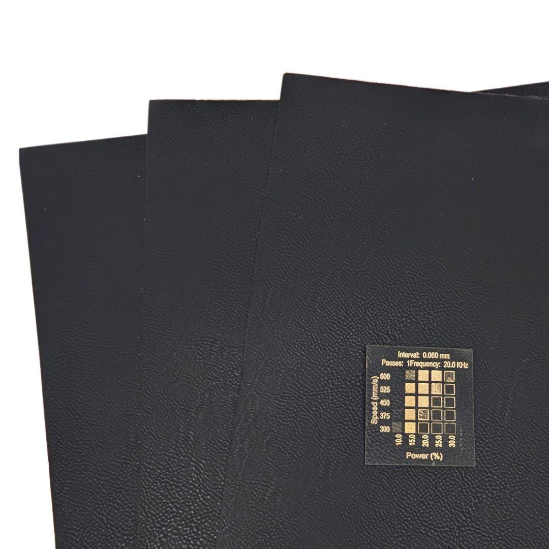 Black Gold faux leatherette sold by Local Laser Supply Canada