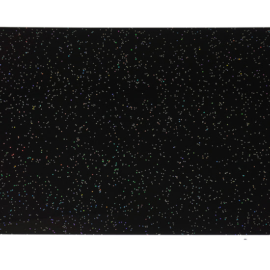 Full sheet Rainbow glitter on black sample Starry Sky cast acrylic sheet 3mm sample Local Laser supply Canada