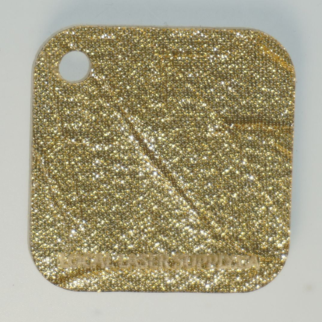 Gold Crinkle Acrylic Sheets | Fabric Cast Acrylic | Laser Supply Canada