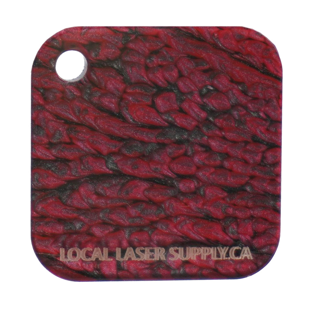 Lava Crimson Acrylic Sheet | Red Cast Acrylic Sheet | Laser Supply Canada