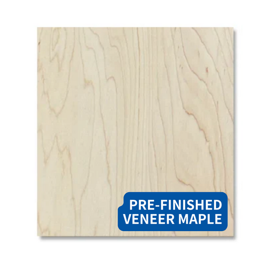 pre-finished veneer maple laser wood
