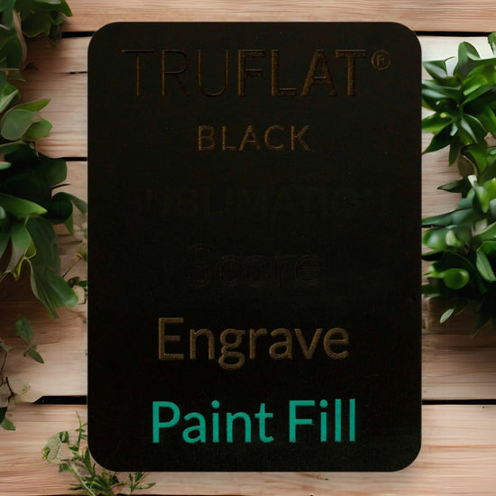 truflat  black engrave paint fill