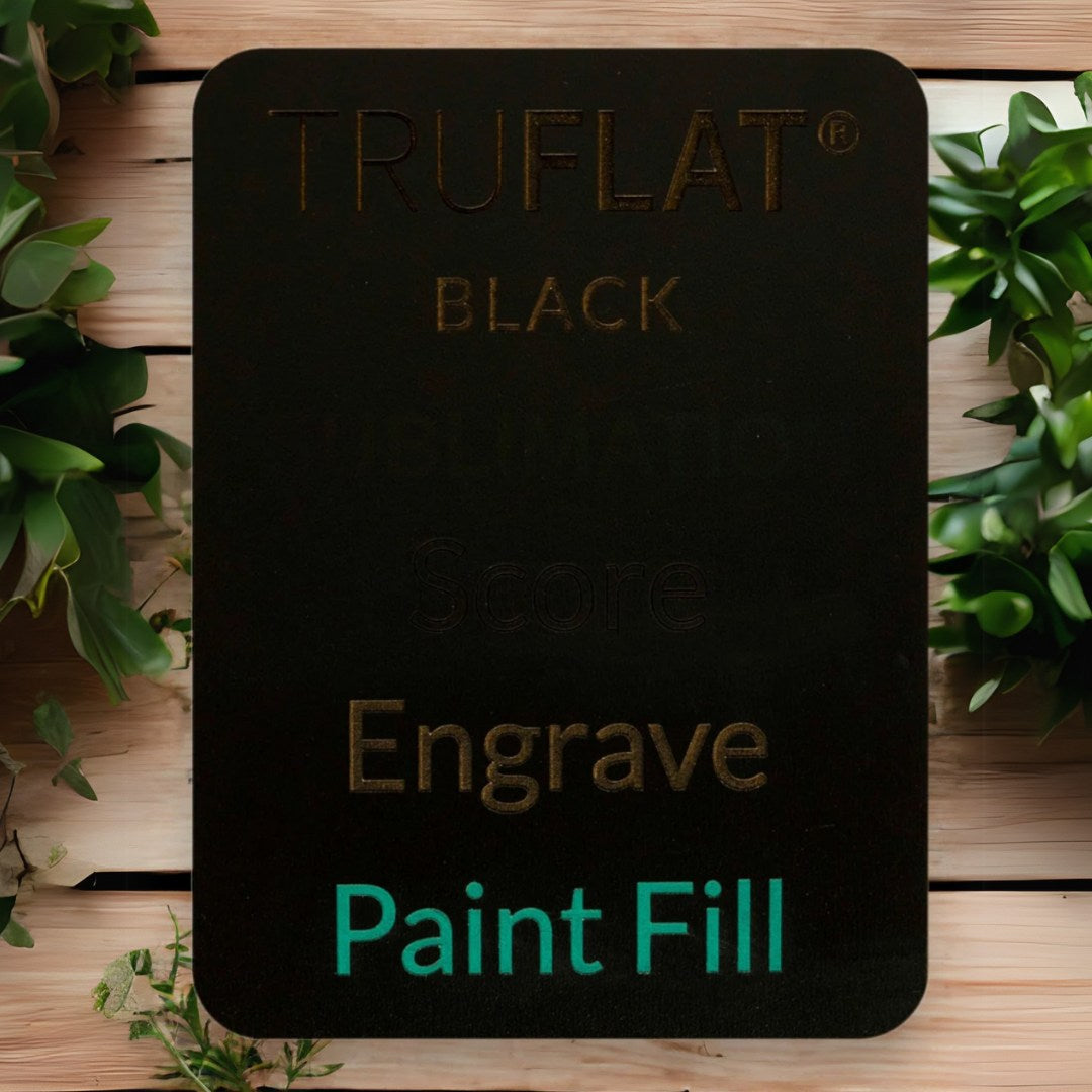 truflat  black engrave paint fill
