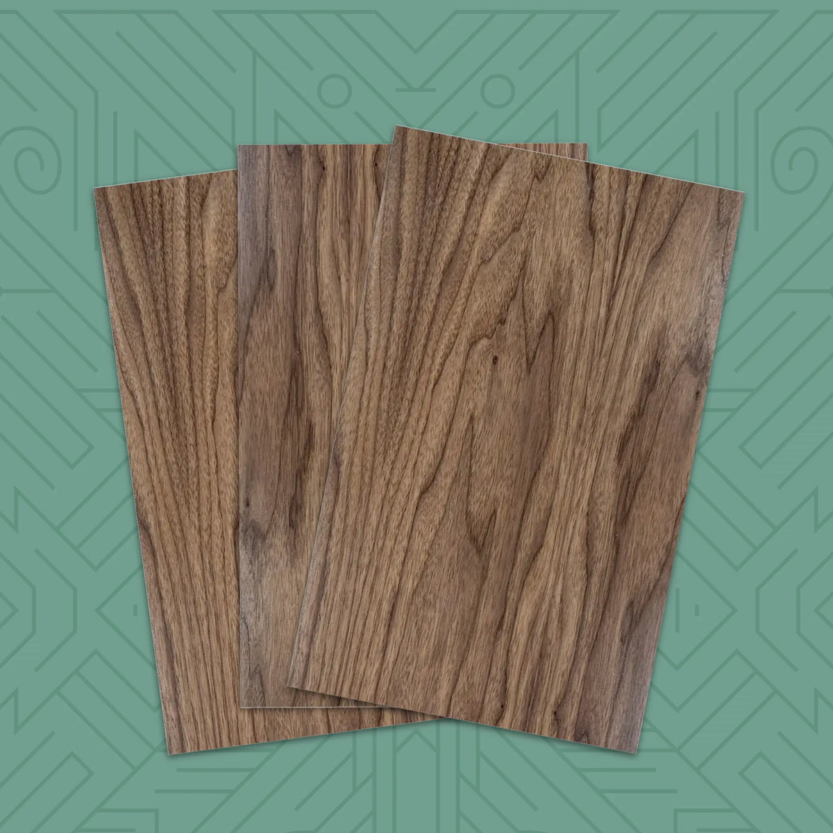 TruFlat® Walnut-Natural Series 5 Pack | Pre-finished Laser MDF